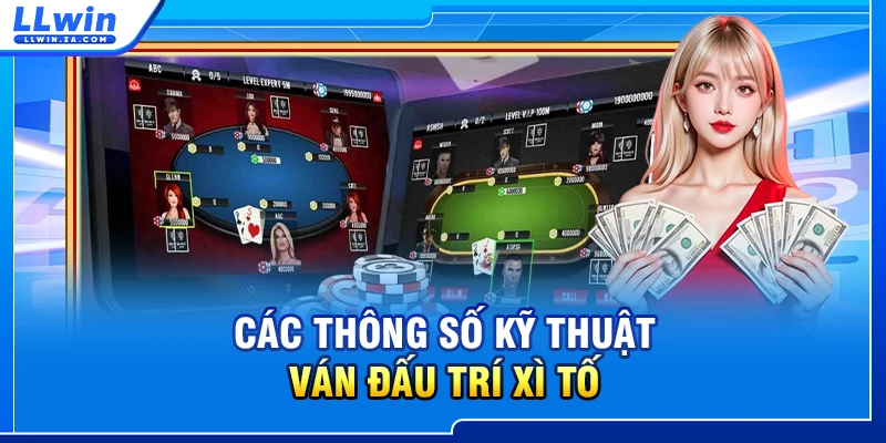 Các thông số kỹ thuật ván đấu trí Xì tố