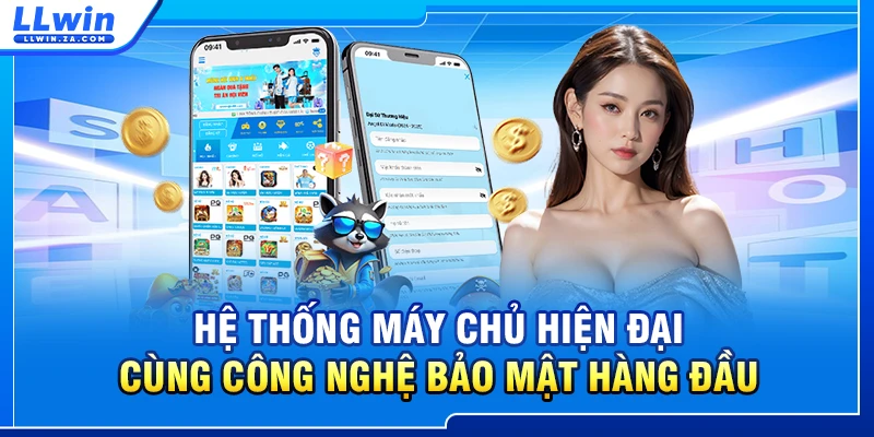 Hệ thống máy chủ hiện đại cùng công nghệ bảo mật hàng đầu