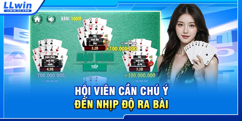 Hội viên cần chú ý đến nhịp độ ra bài